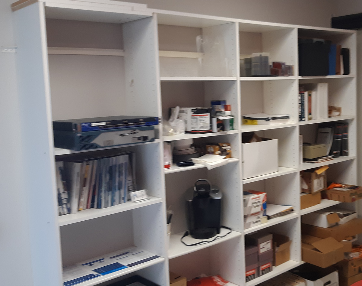Inner Office Wall Shelving